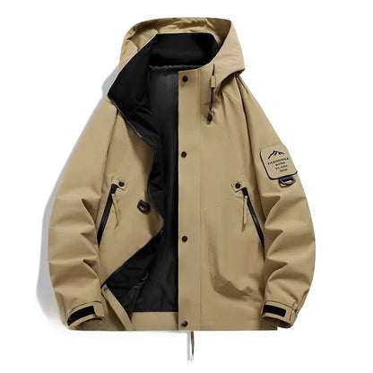 Unisex Long-Sleeved Hooded Winter Ski Jacket