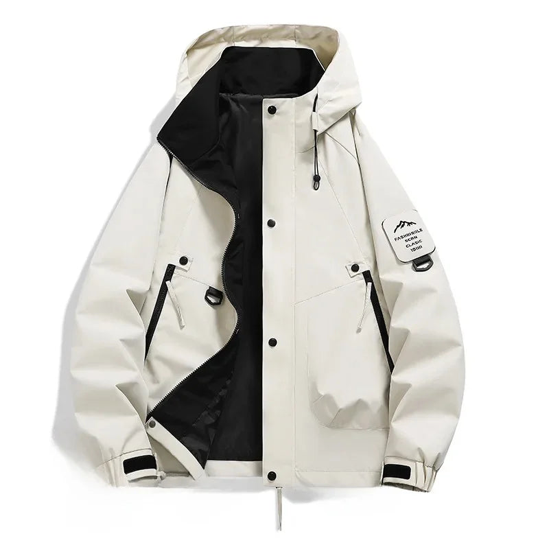 Unisex Long-Sleeved Hooded Winter Ski Jacket