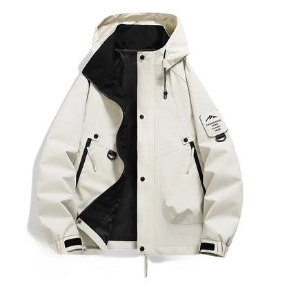 Unisex Long-Sleeved Hooded Winter Ski Jacket
