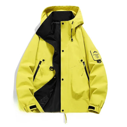Unisex Long-Sleeved Hooded Winter Ski Jacket