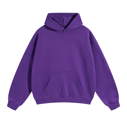Unisex Loose-Fit Organic Cotton Hoodie with Kangaroo Pocket