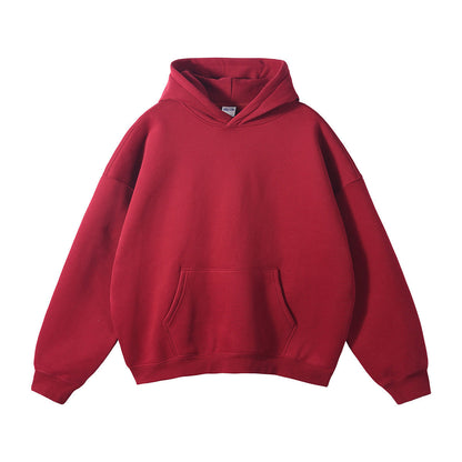 Unisex Loose-Fit Organic Cotton Hoodie with Kangaroo Pocket