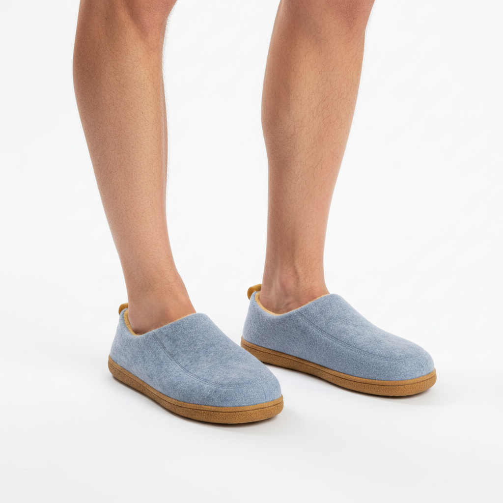 Unisex Orthopaedic Indoor Slippers with Hard Sole & Fleece Support