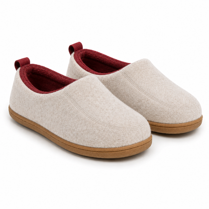 Unisex Orthopaedic Indoor Slippers with Hard Sole & Fleece Support