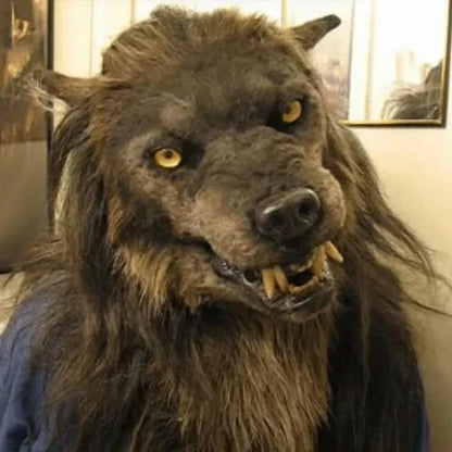 Unisex Scary Wolf Mask - Realistic Costume for Halloween & Cosplay