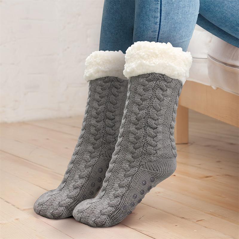 Unisex Slipper Socks with Non-Slip Soles – Warm and Cozy