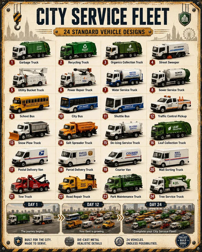 Vehicles Advent Calendar – 24 Days with Buildable Vehicles