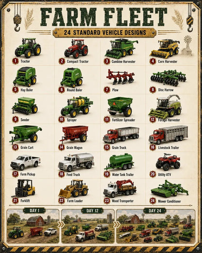Vehicles Advent Calendar – 24 Days with Buildable Vehicles