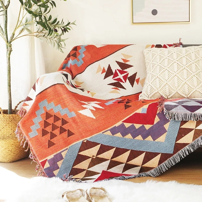Vintage Pumpkin Sofa Throw Blanket