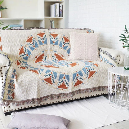 Vintage Pumpkin Sofa Throw Blanket
