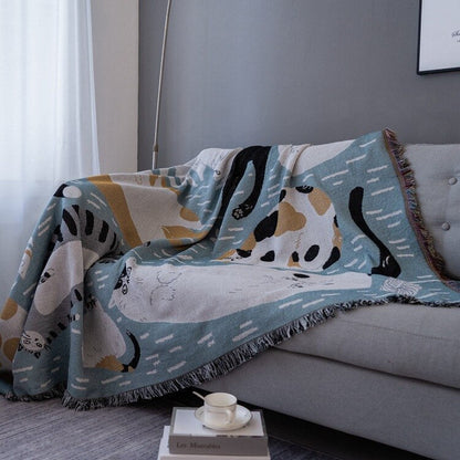 Vintage Pumpkin Sofa Throw Blanket