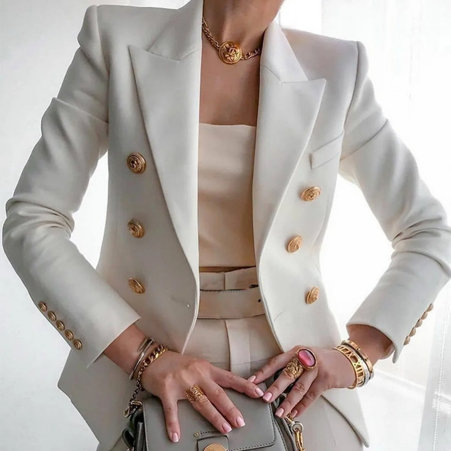 Vintage Women's Double-Breasted Blazer