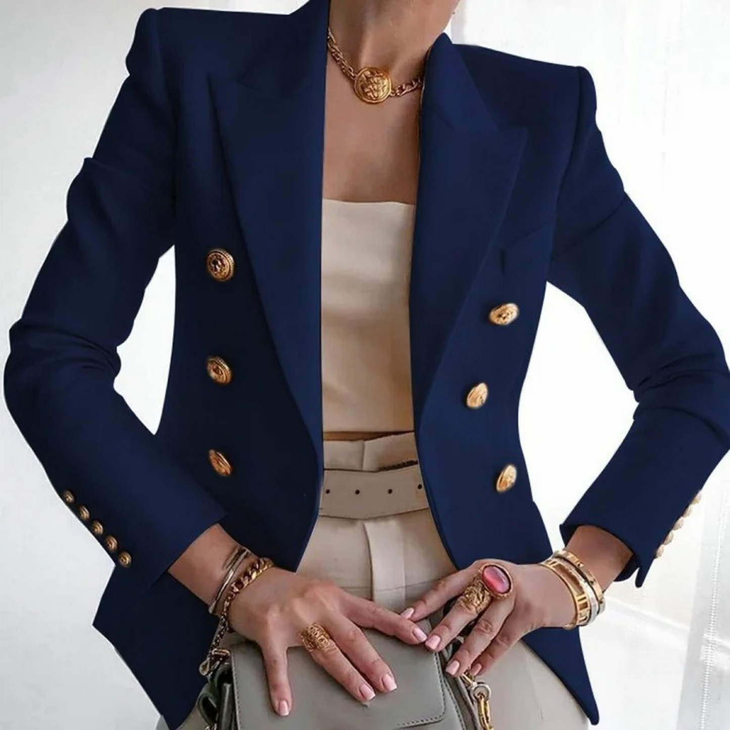 Vintage Women's Double-Breasted Blazer