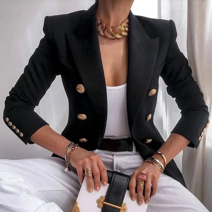 Vintage Women's Double-Breasted Blazer