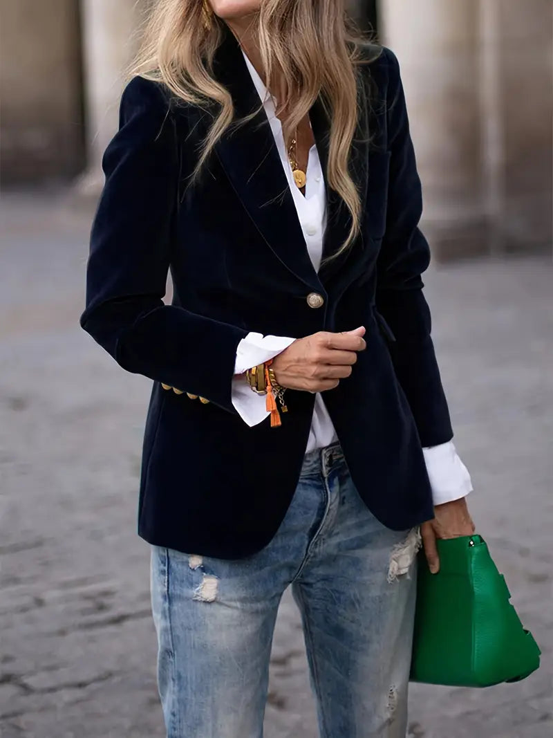 Viola | Women's Fitted Long-Sleeved Blazer Jacket