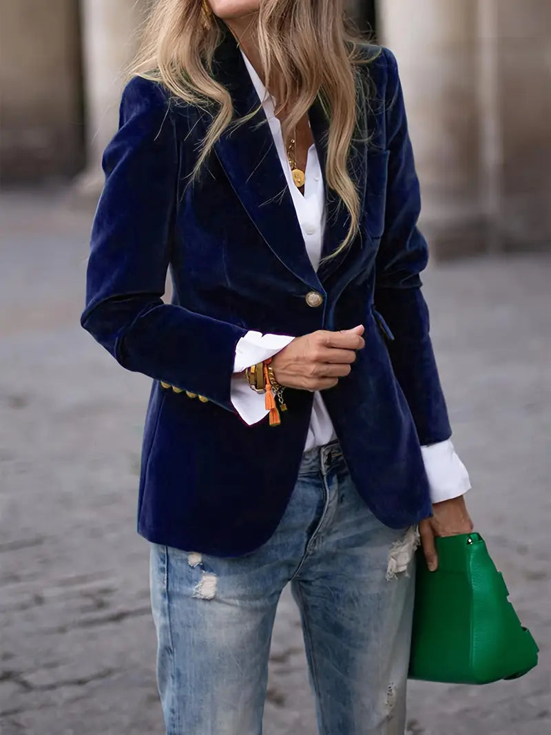 Viola | Women's Fitted Long-Sleeved Blazer Jacket