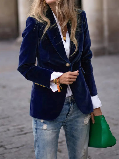 Viola | Women's Fitted Long-Sleeved Blazer Jacket