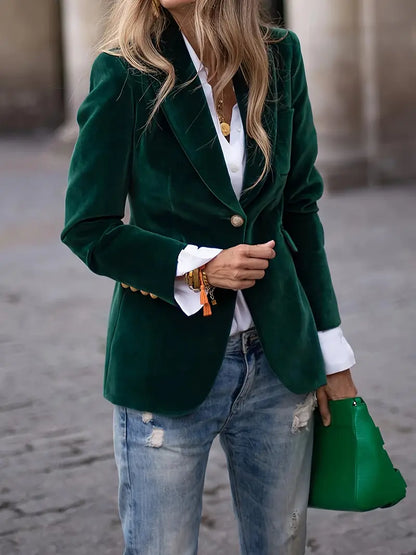 Viola | Women's Fitted Long-Sleeved Blazer Jacket