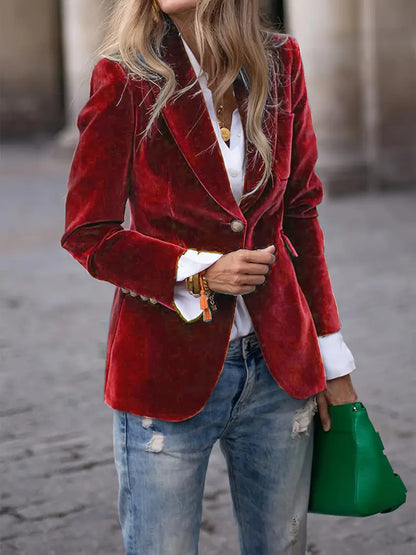 Viola | Women's Fitted Long-Sleeved Blazer Jacket