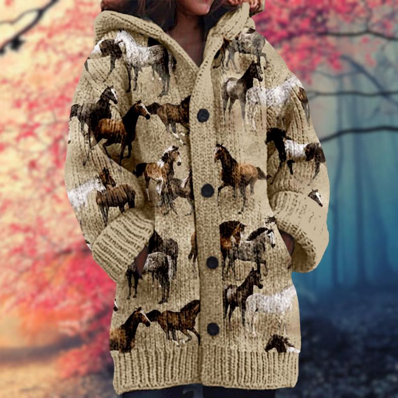 Warm Button-Up Hoodie