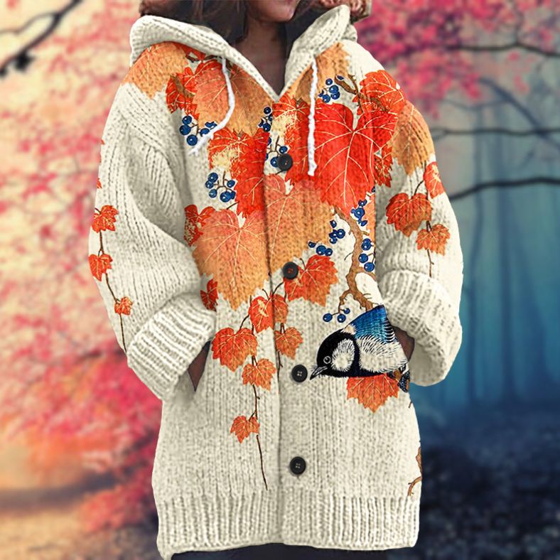 Warm Button-Up Hoodie