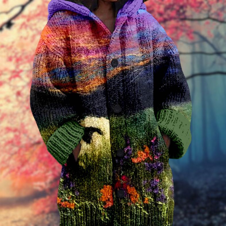 Warm Button-Up Hoodie