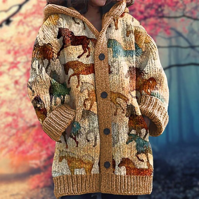 Warm Button-Up Hoodie