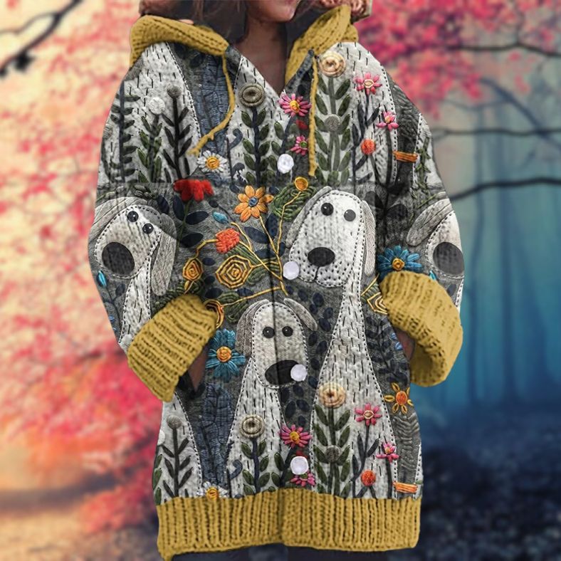 Warm Button-Up Hoodie