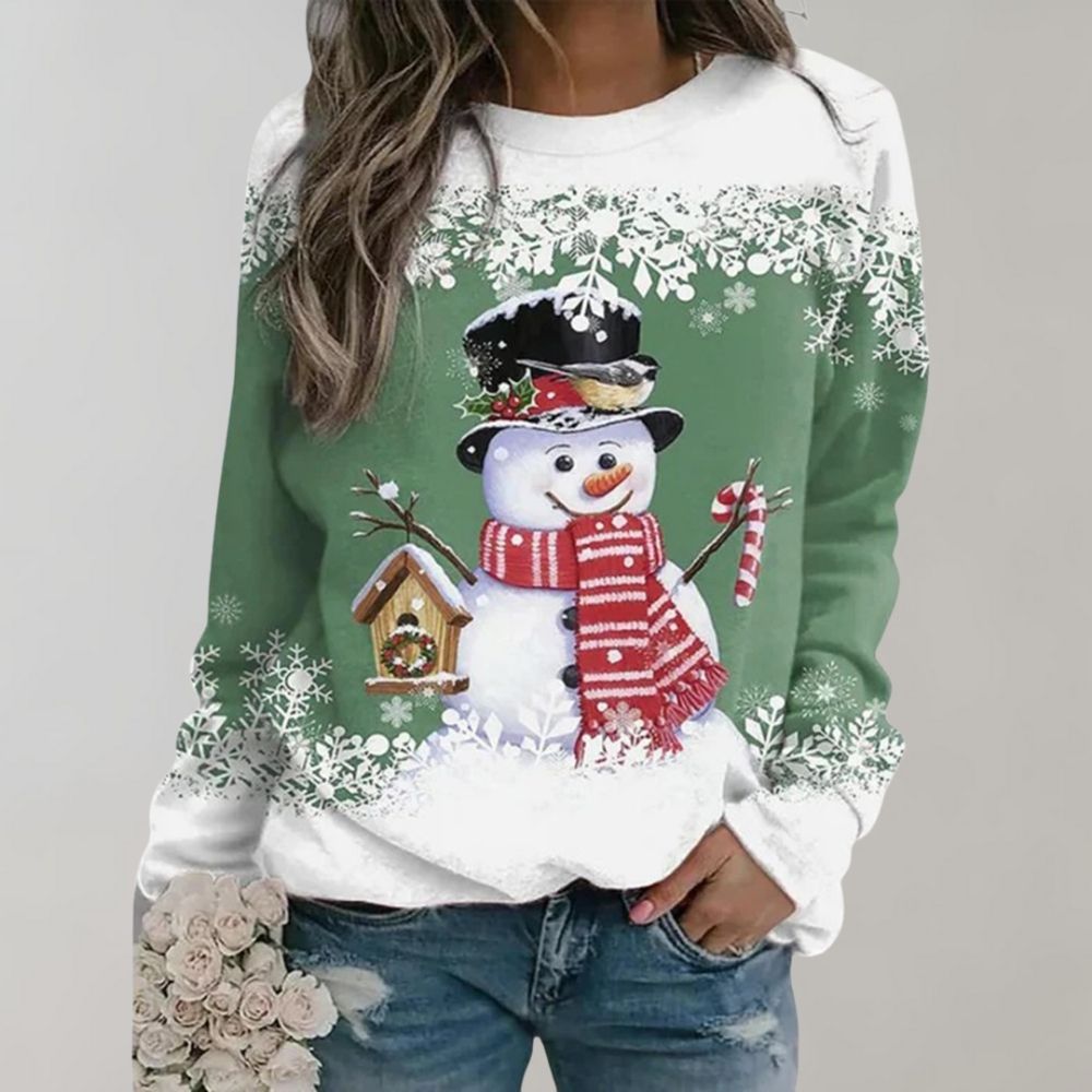 Warm Christmas Sweater for Women – Soft Winter Sweater with Christmas Motif