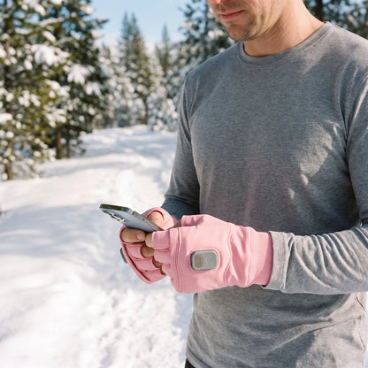 Warm Fingerless Electrically Heated Gloves
