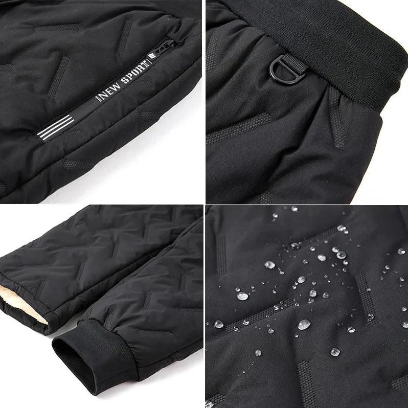 Waterproof Fleece-Lined Winter Pants for Men and Women