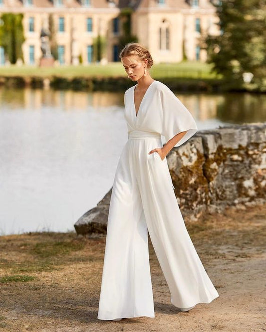 Image of Willow | Women's Wide Leg Jumpsuit Two-Piece Set