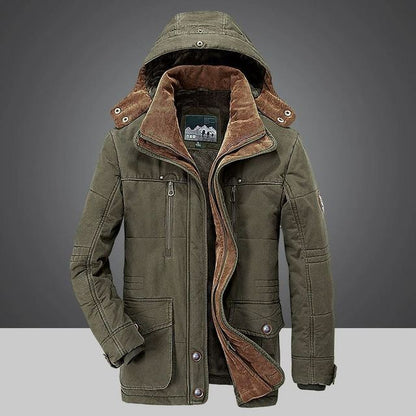 Winter Down Jacket – Warm Hooded Coat for Men, Stylish Outerwear