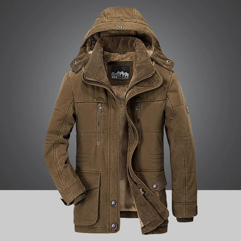 Winter Down Jacket – Warm Hooded Coat for Men, Stylish Outerwear