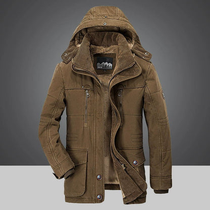 Winter Down Jacket – Warm Hooded Coat for Men, Stylish Outerwear