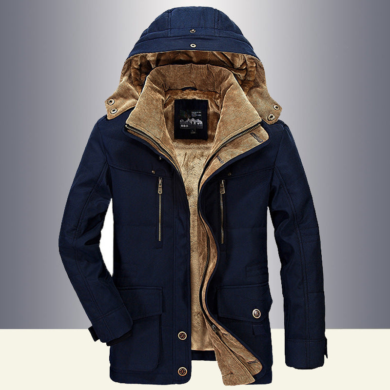 Winter Down Jacket – Warm Hooded Coat for Men, Stylish Outerwear