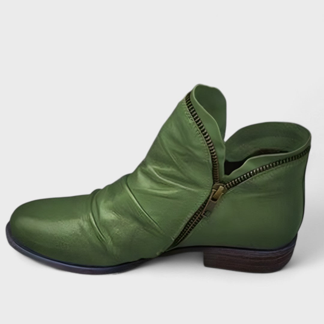 Women's Ankle Boots with Side Zipper