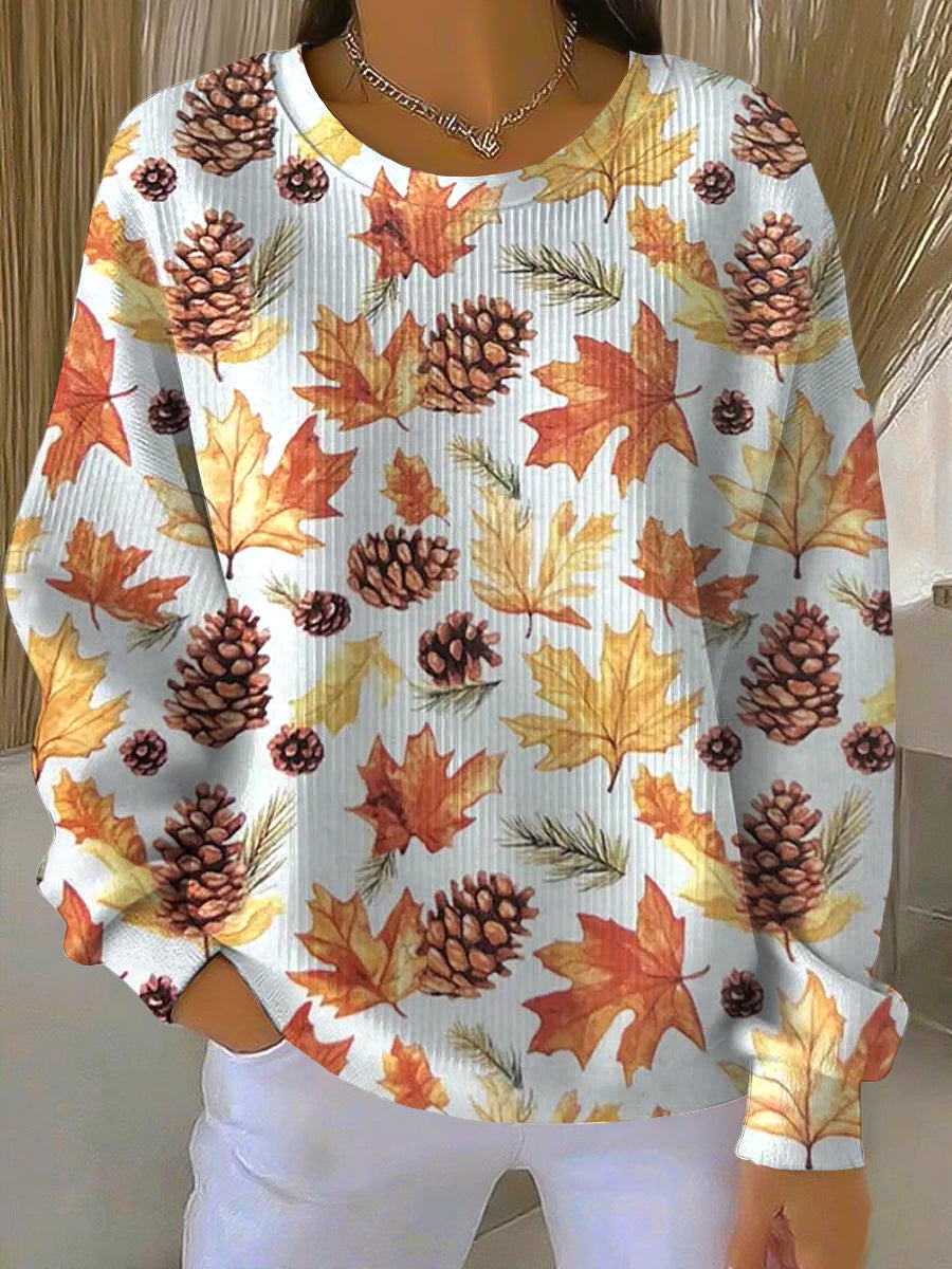 Women's Autumn Pattern Sweatshirt