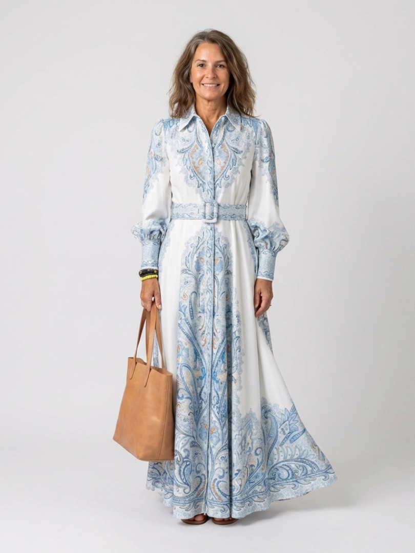 Women's Button-Down Maxi Dress
