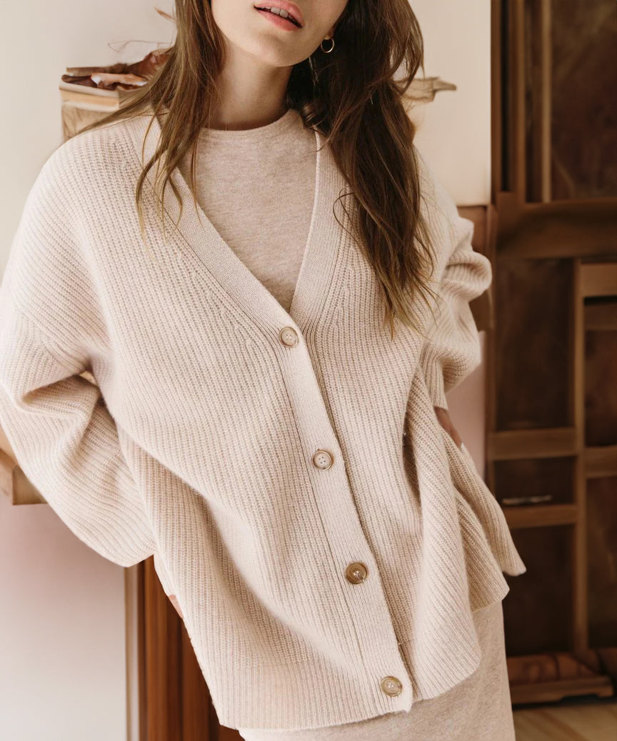 Women's Cardigan - Elegant and Soft Knit Sweater