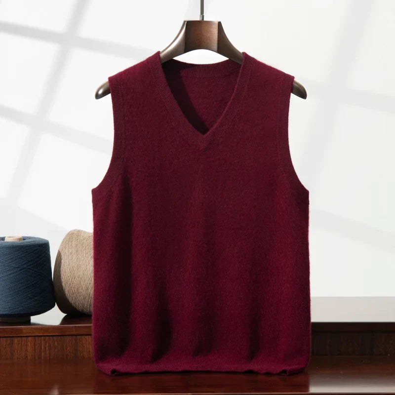 Women's Cashmere Sweater Vest - Soft Knit
