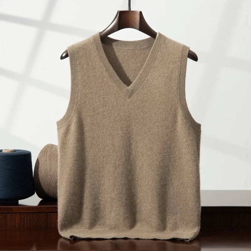 Women's Cashmere Sweater Vest - Soft Knit