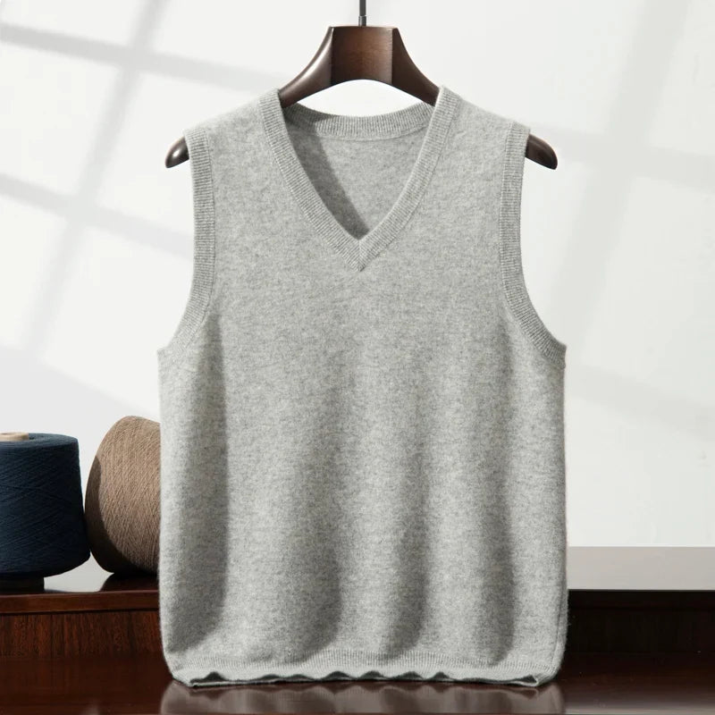 Women's Cashmere Sweater Vest - Soft Knit