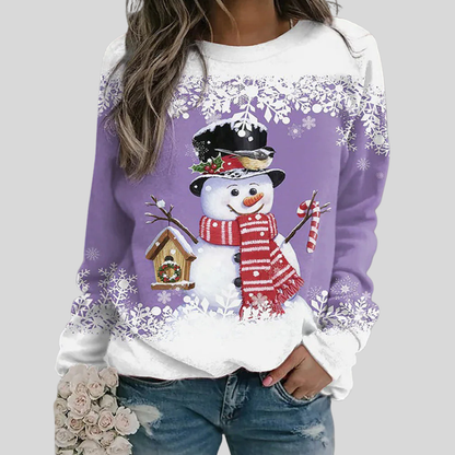 Women's Christmas Snowman Sweatshirt