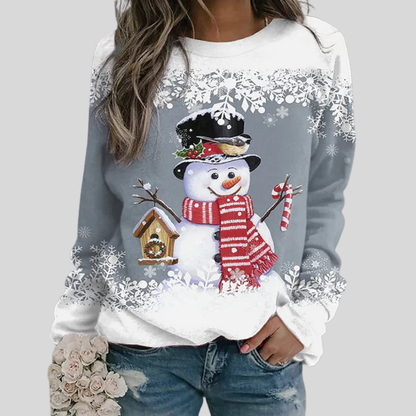 Women's Christmas Snowman Sweatshirt