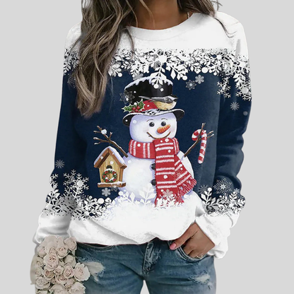 Women's Christmas Snowman Sweatshirt