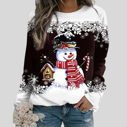 Women's Christmas Snowman Sweatshirt