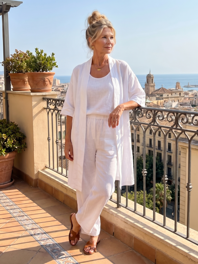 Women's Cropped Loungewear Set