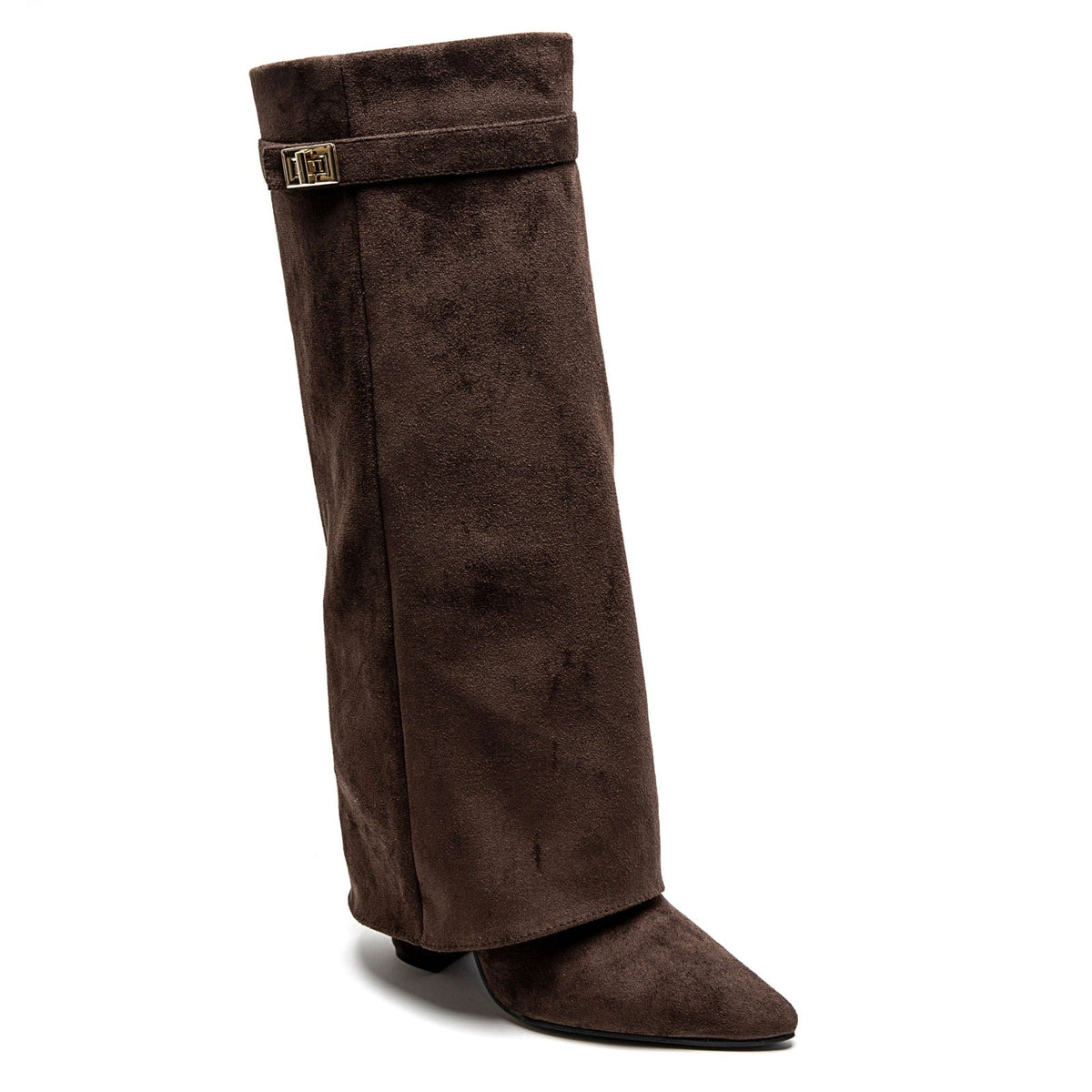 Women's Elegant PU Leather Block Heel Boots