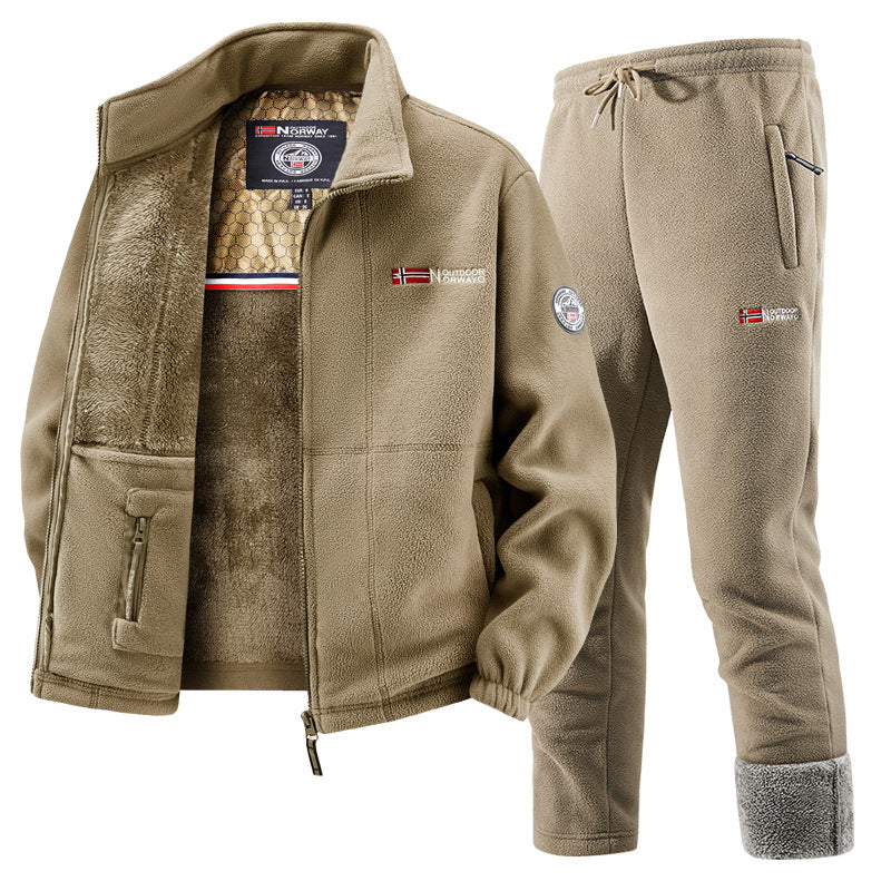 Women's Fleece Jacket and Jogging Pants Set